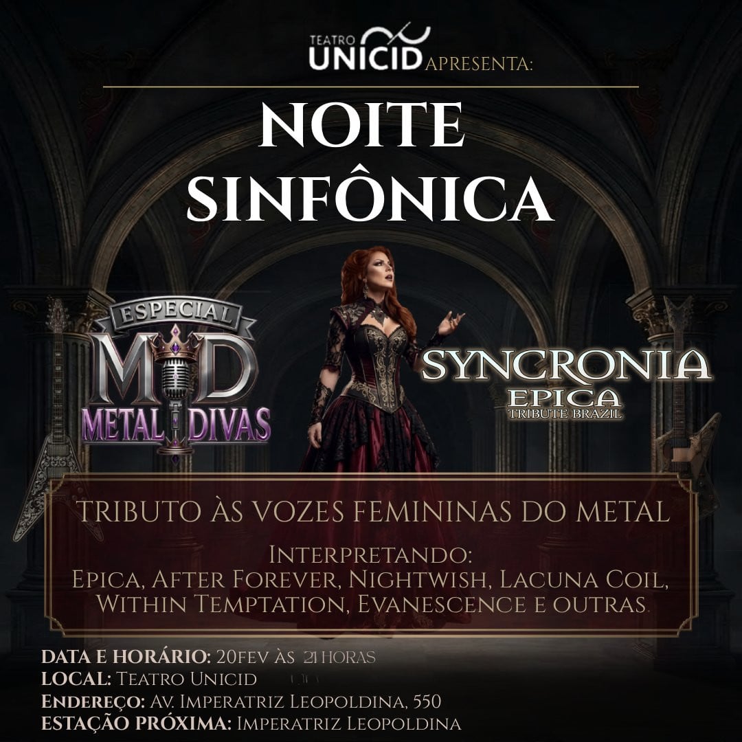 Noite Sinfônica: Especial Metal Divas + Tributo ao Epica