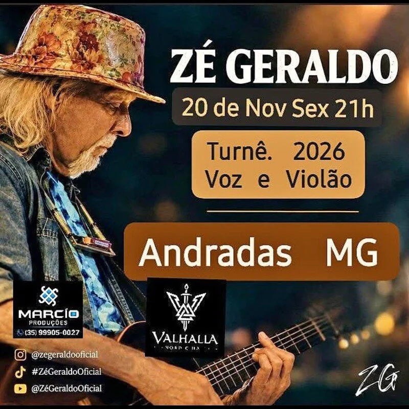Zé Geraldo - Turnê 2026 Voz e Violão