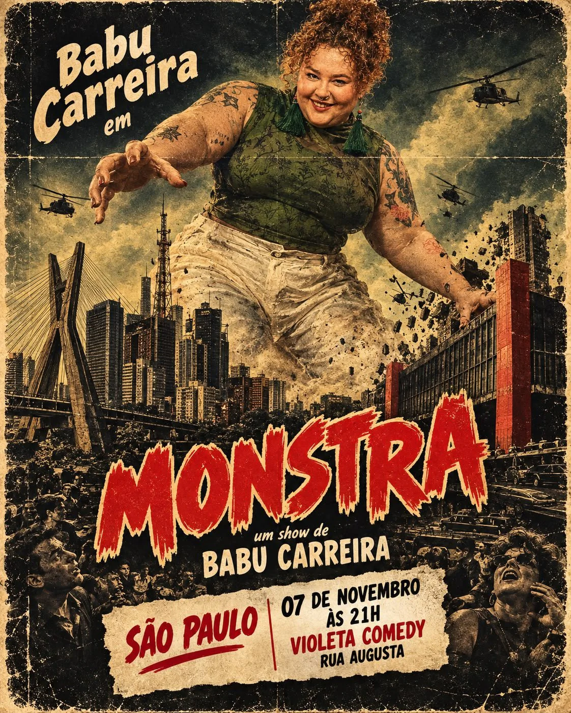 BABU CARREIRA em MONSTRA na RUA AUGUSTA!