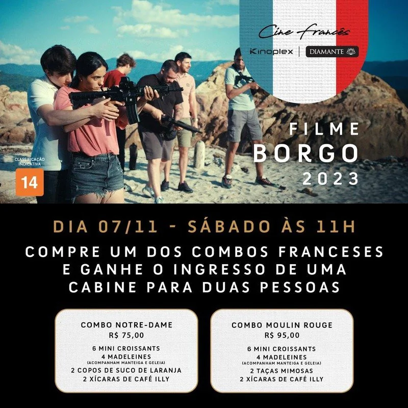 Sessão especial Cine Francês em parceria com a Aliança Francesa do Vale do Paraíba