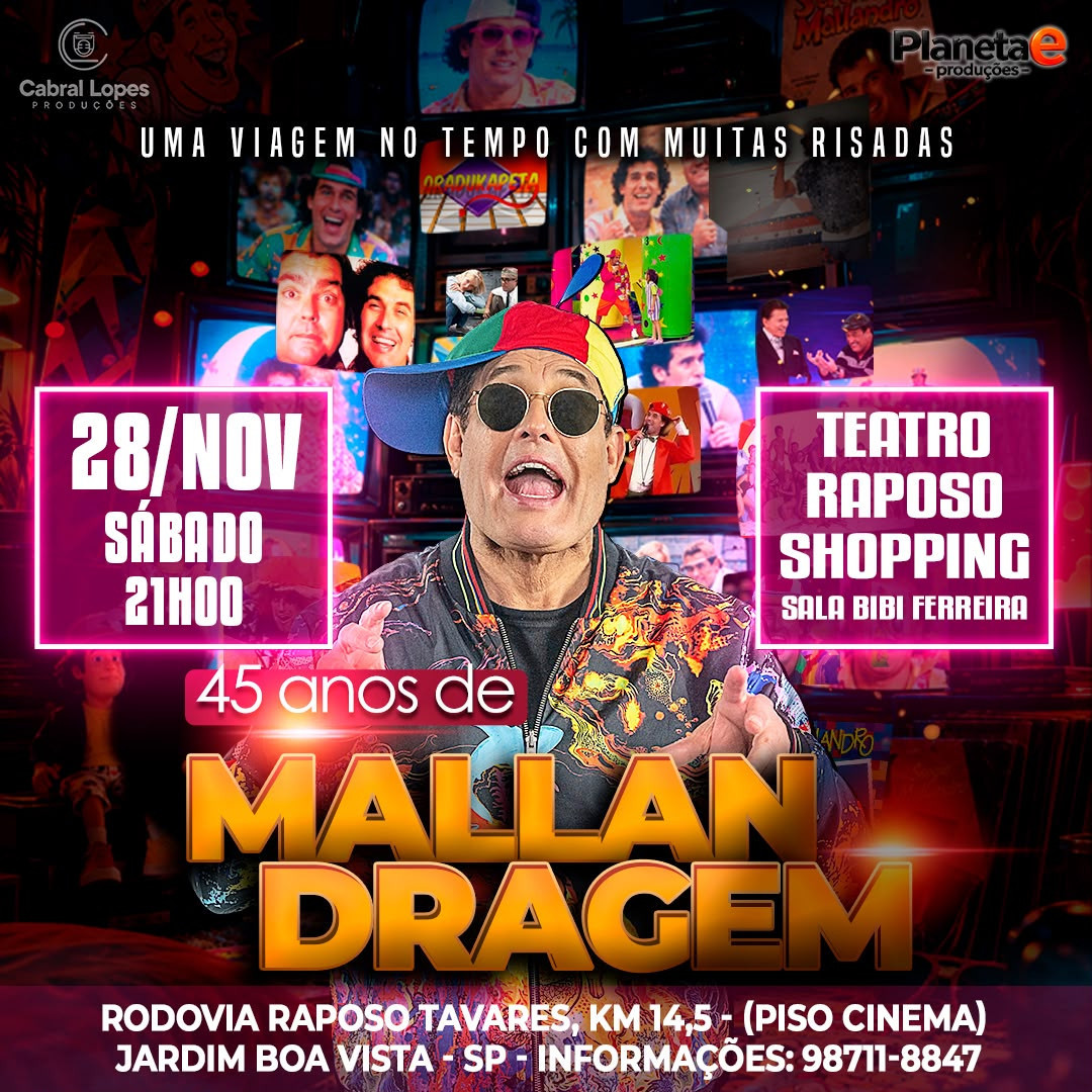 Sérgio Mallandro - 45 anos de Mallandragem - Stand Up Comedy