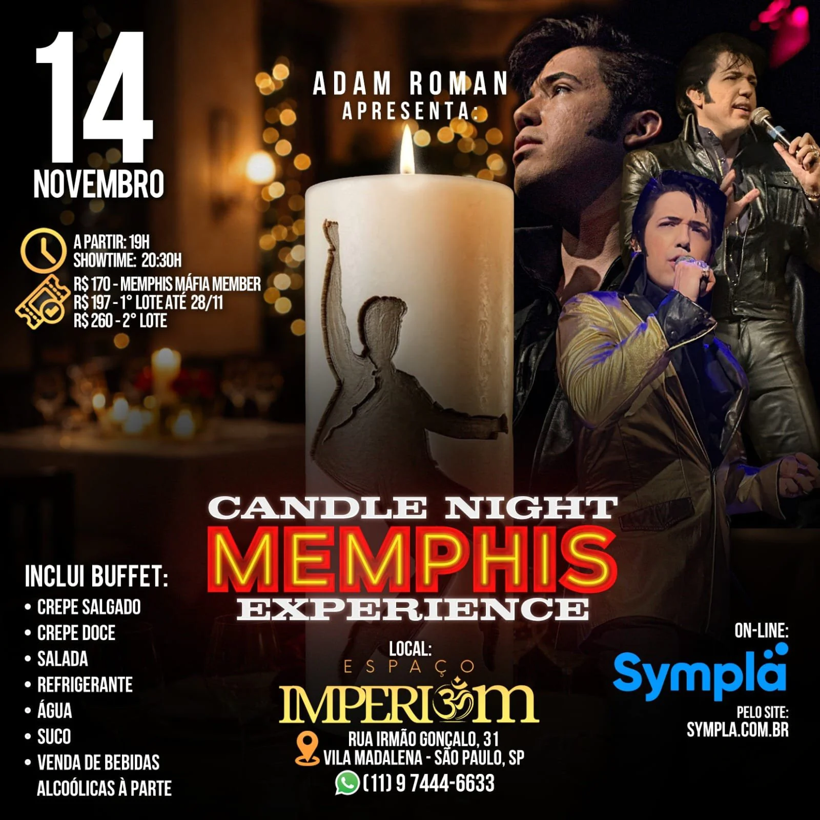 Elvis Candle Night - Memphis Experience