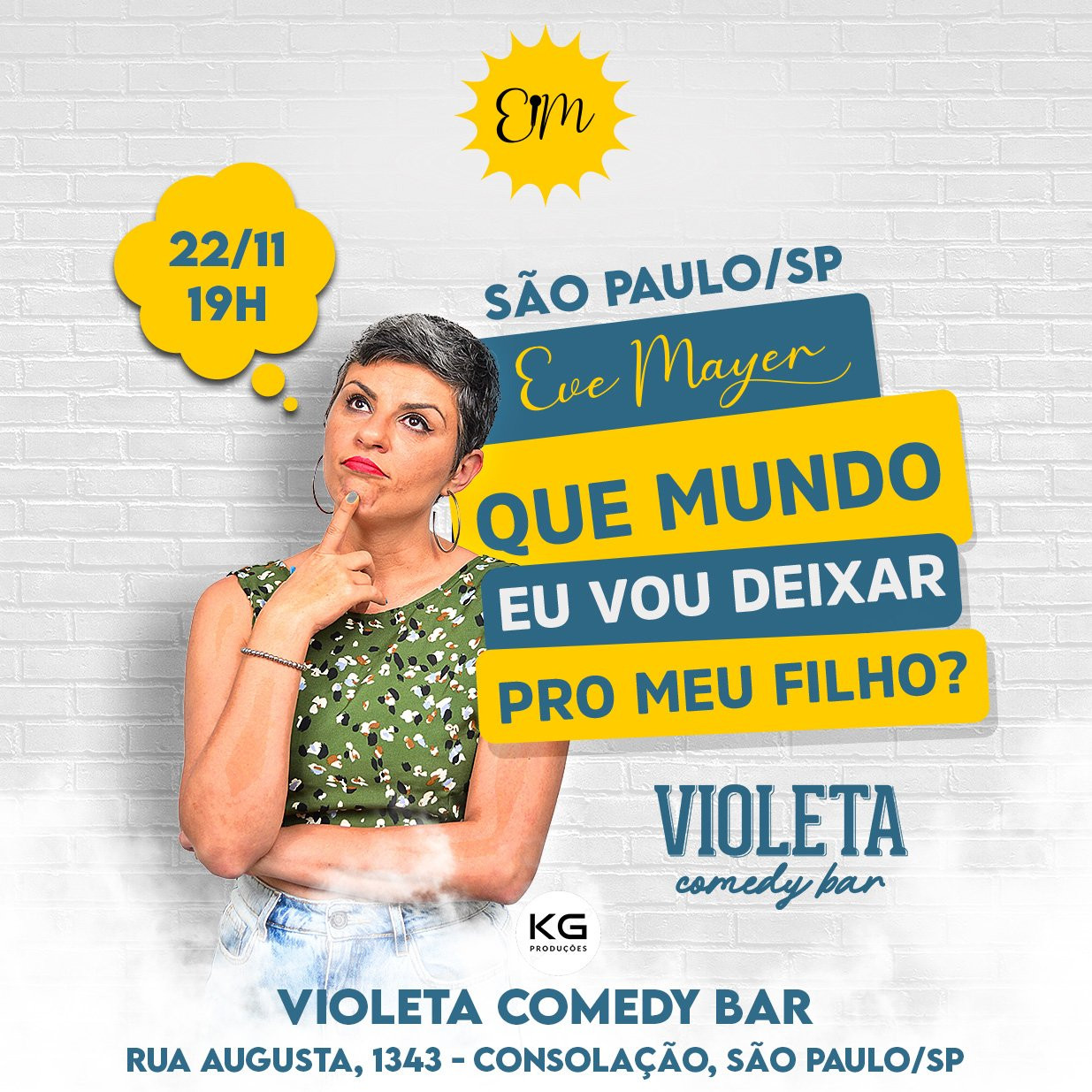 EVE MAYER em QUE MUNDO EU VOU DEIXAR PRO MEU FILHO? - Stand Up Comedy