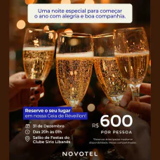Ceia de Reveillon 2026 - Novotel Santos Gonzaga