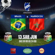 Jogo Brasil x Marrocos - Buffet a Vontade