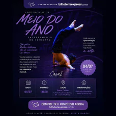 Apresentação de meio do ano - Casa um - Espaço de Dança 
