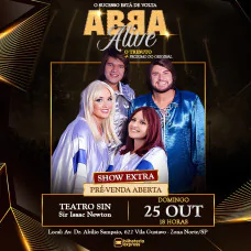 ABBA ALIVE - O Tributo + Próximo do Original