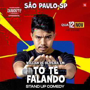 Willian de Oliveira em Tô Te Falando Stand Up Comedy