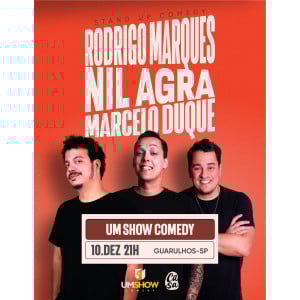 RODRIGO MARQUES, NIL AGRA E MARCELO DUQUE EM GUARULHOS