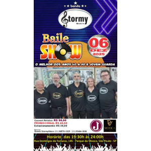 Show - Baile Flash Back Nacionais e Internacionais: Anos 60 a 80, incluindo Jovem Guarda