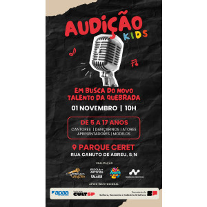 Audição Kids  Em Busca do Novo Talento da Quebrada