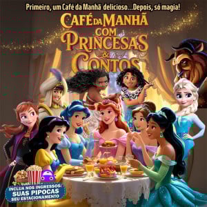  Café da Manhã com Princesas e Contos