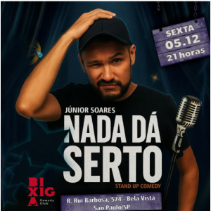 Junior Soares em Nada dá Serto Stand Up Comedy