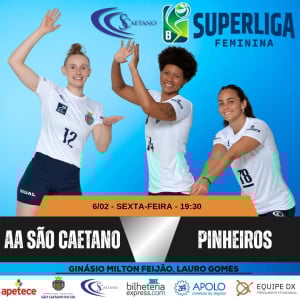 Jogo Superliga B Feminina de Vôlei - SCS X PINHEIROS