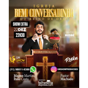 MAGNO MARTINS E PASTOR MACHADO EM SANTOS (SHOW EXTRA)