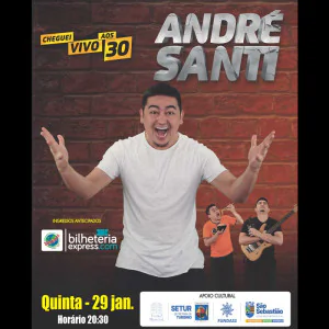 André Santi em São Sebastião - Stand Up Cheguei Vivo aos 30