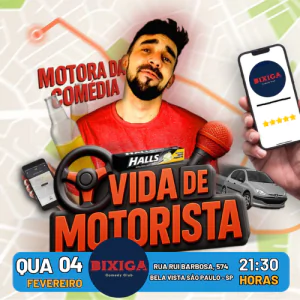 Motora da Comédia em Vida de Motorista