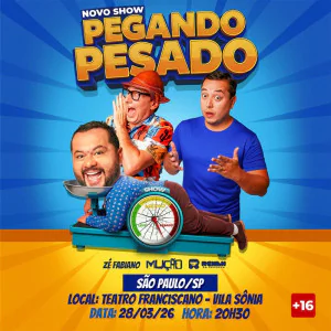 Mução, Zé Fabiano e Renan da Resenha - Novo Show Pegando Pesado - Vila Sônia