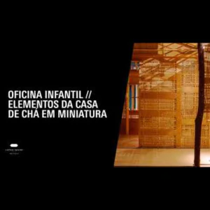 Oficina Infantil - Elementos da casa de chá em miniatura	