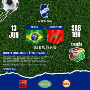 Jogo Brasil x Marrocos - Buffet a Vontade