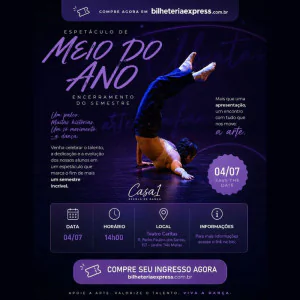 Apresentação de meio do ano - Casa um - Espaço de Dança 