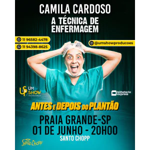 CAMILA CARDOSO A TECNICA DE ENFERMAGEM NA PRAIA GRANDE