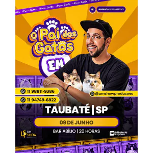 ANDRE ASSUNÇÃO O PAI DOS GATOS EM TAUBATE