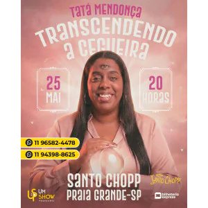 TATA MENDONÇA NA PRAIA GRANDE - CEGA NA COMEDIA