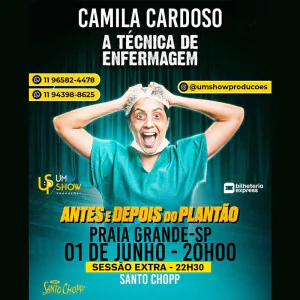 CAMILA CARDOSO A TECNICA DE ENFERMAGEM NA PRAIA GRANDE