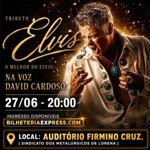 Tributo Elvis: Show Imperdível com David Cardoso | Lorena