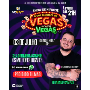FERNANDO DI CAMPOS SHOW DE HIPNOSE PARA MAIORES EM GUARULHOS
