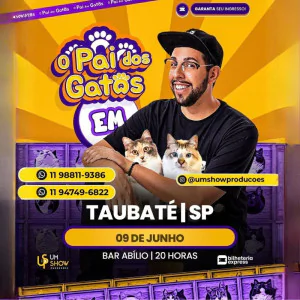 ANDRE ASSUNÇÃO O PAI DOS GATOS EM TAUBATE