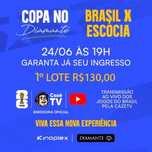 Copa no Diamante | Transmissão: Brasil x Escócia