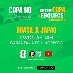 Copa no Diamante | Transmissão: Brasil x Japão