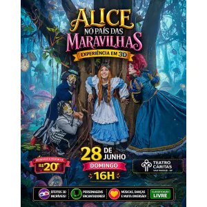Alice no País das Maravilhas - No Teatro Caritas