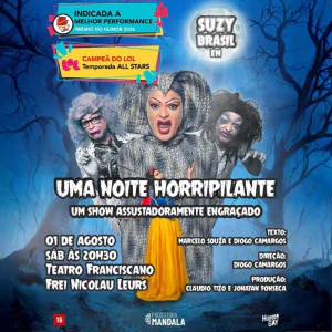 Suzy Brasil em "Uma Noite Horripilante" na Vila Sônia 