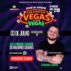 FERNANDO DI CAMPOS SHOW DE HIPNOSE PARA MAIORES EM GUARULHOS