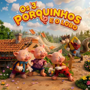 Os Três Porquinhos e o Lobo