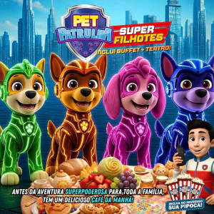 Café da Manhã Pet Patrulha Super Filhotes