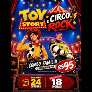 Musical Toy Story e Circo Rock