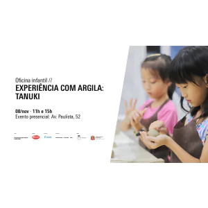 Oficina infantil | Experiência com argila: Tanuki